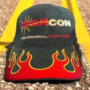 NWT Harley-Davidson Flame Brim Hat Starcon Promo 2008 TIA Ride Cheyenne WY